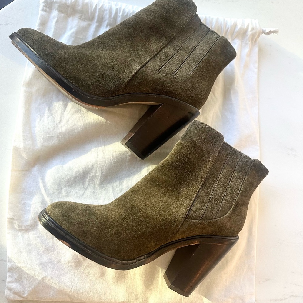 Stylish Olive Ankle Boots